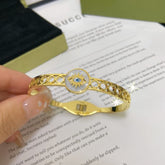 Stainless Steel White Shell Evil Eye Kada