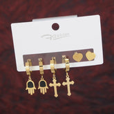 Stainless Steel Three pair Earring