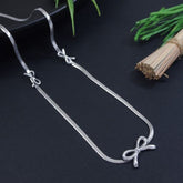 Stainless Steel Bow Design necklace