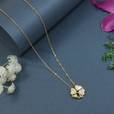 Stainless Steel Hearts Magnet Pendent Necklace