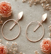 ( Pack Of 12 ) Silver Plated Geometrical Ring Shape Drop Earring