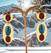 ( Pack Of 3 ) Gold Plated Geometrical Drop Earring