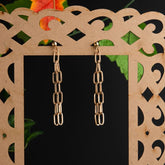 Silver / Gold Plated Hanging Chain Linked Style Western Drop Earring