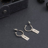 Silver / Gold Plated Open Circle Shaped Droplet LOVE Charm Western Fashion Earring