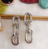 Silver / Gold Plated Chain Linked Style Fashion Western Earring