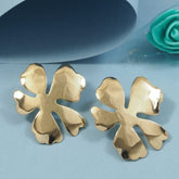 Gold/Silver Plated Five Leaf Flower Stud Western Earring