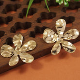 Gold/Silver Plated Five Petel Flower Stud Western Earring