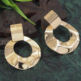 Gold/Silver Plated Hollow Big Round Western Earring