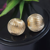 Striped Ball Stude Western Earring