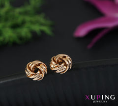 Gold Plated Knot Xuping Stud Earring- XPNGER 4424