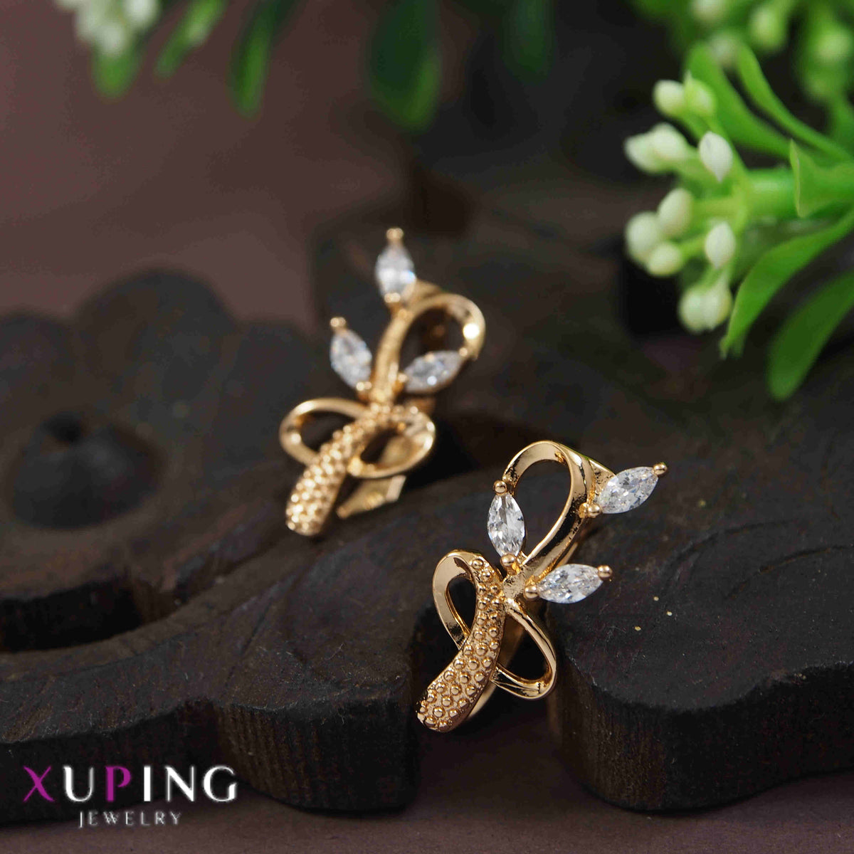 Gold Plated Unique Style Cubic Zicronia Xuping Earring- XPNGER 4524