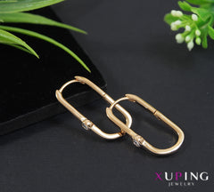 Gold Plated Geometric Xuping Hoops Earring- XPNGER 4635
