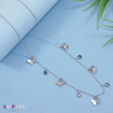Xuping Butterfly Link Pendent Necklace