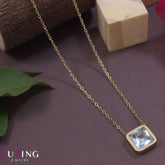 Xuping Square Pendent Necklace