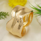 Gold and Silver Plated Cuff Kada