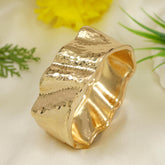 Gold and Silver Plated Cuff Kada