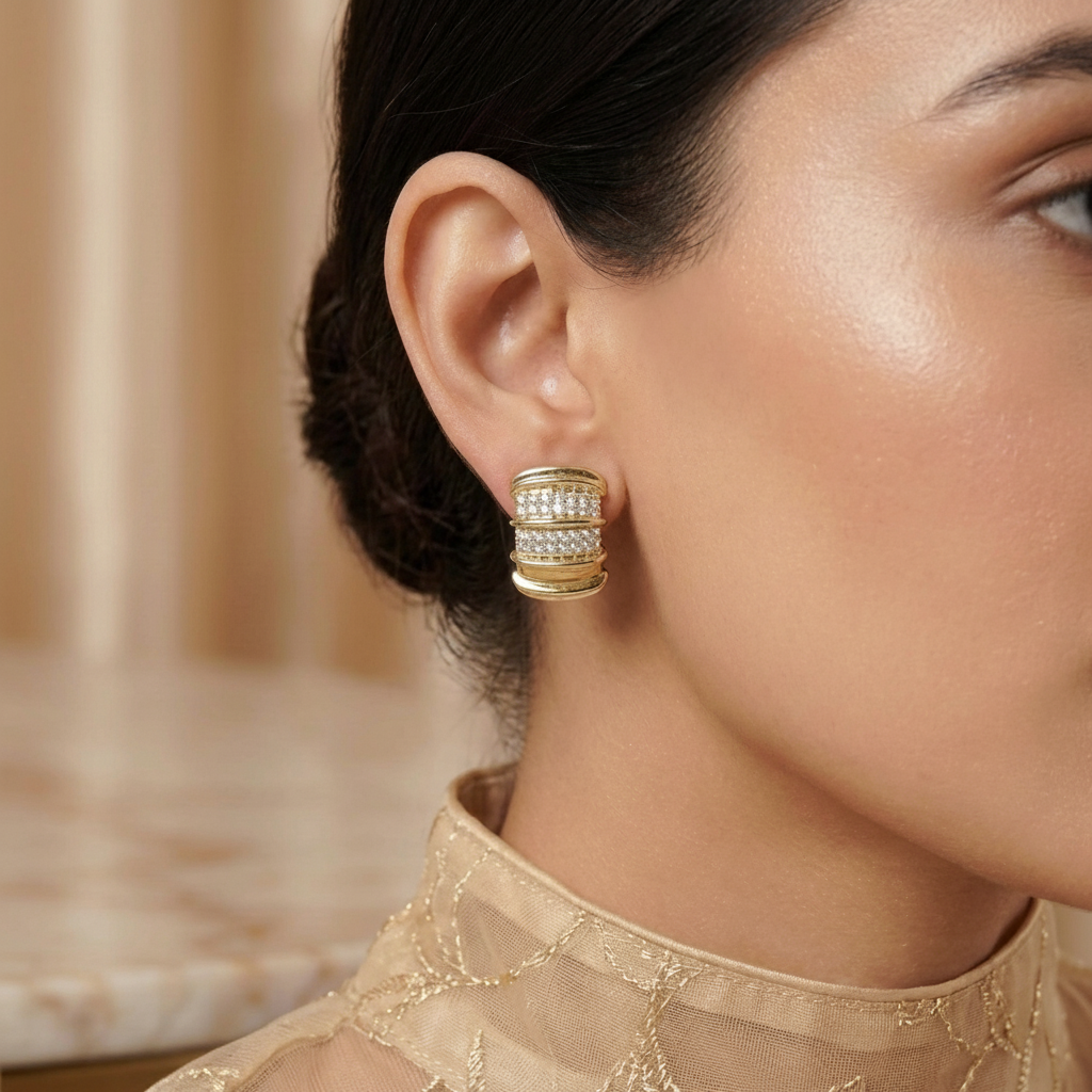 Korean Gold/ Silver Plated stud Earring