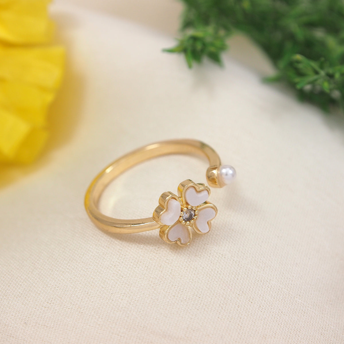 Gold Plated  Adjustable Finger Ring