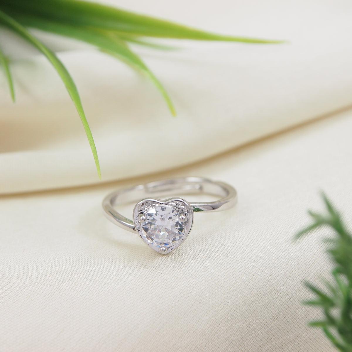 SILVER  Plated  Adjustable Finger Ring