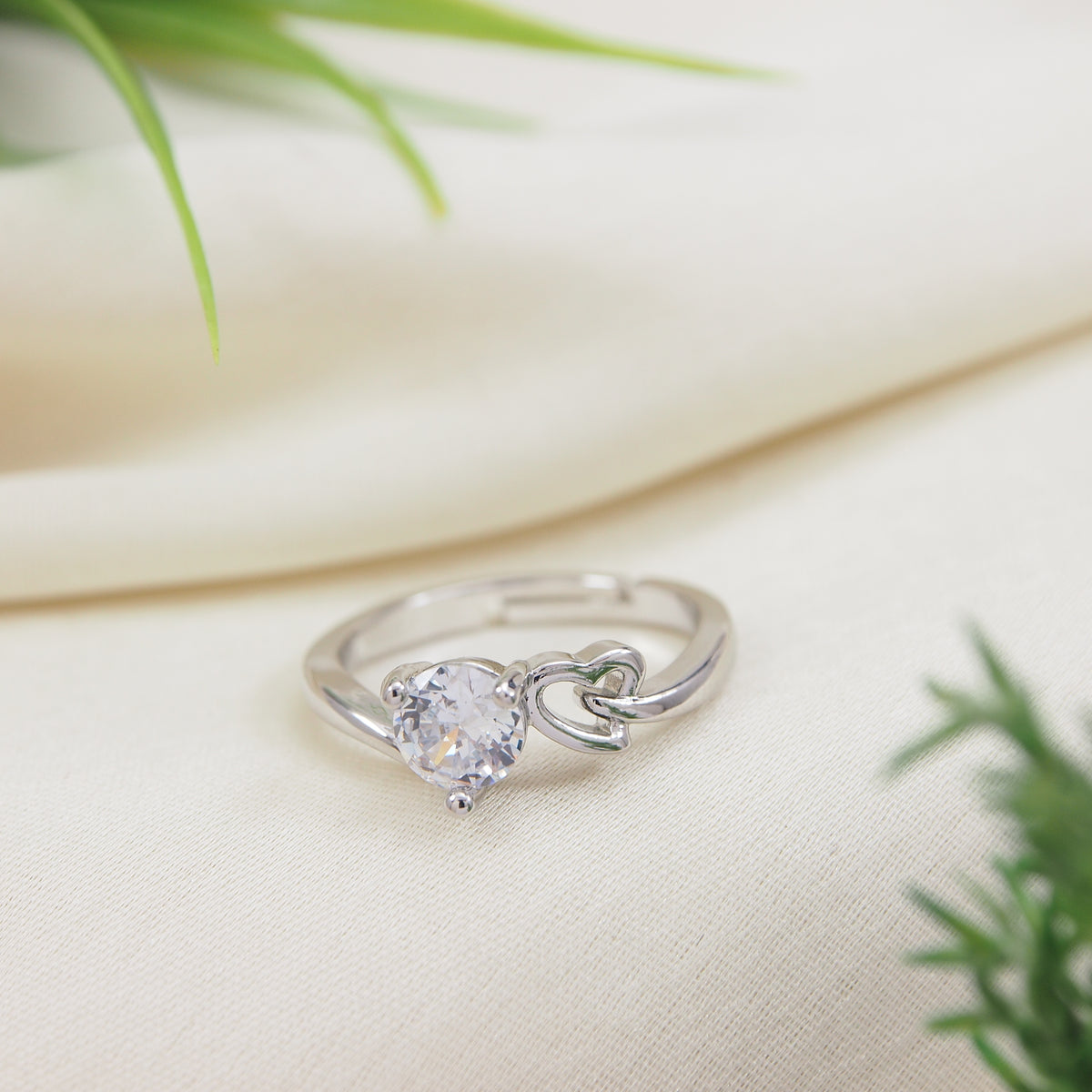 SILVER  Plated  Adjustable Finger Ring