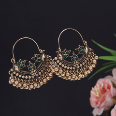 Antique Gold Plated Chand Bali Earring- AER 3221