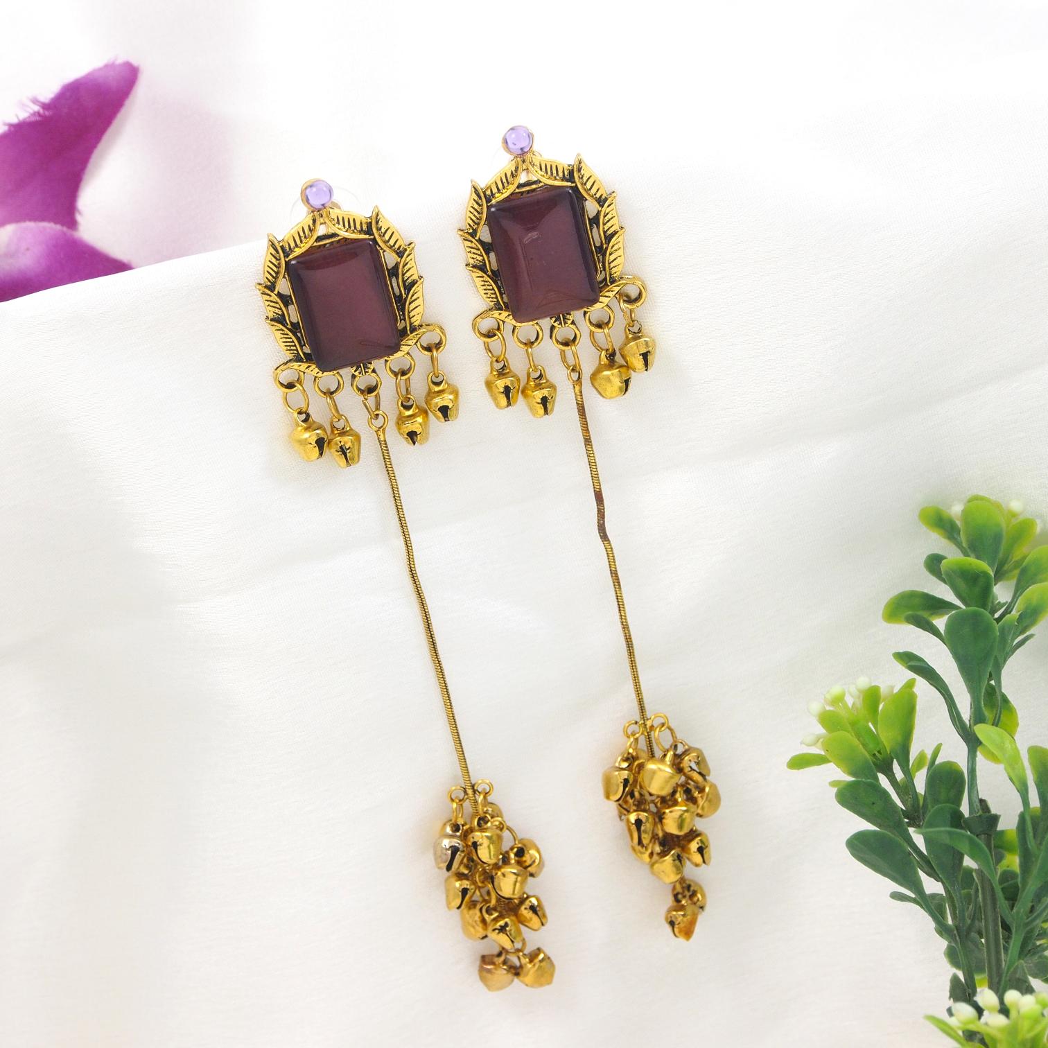 Antique Gold Plated  Earring