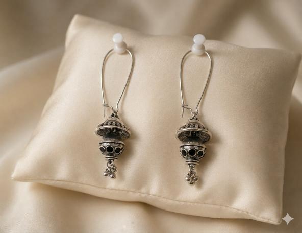 The Tiered Pagoda Lanterns An Antique Gold/Silver Plated Enamel Dangler
