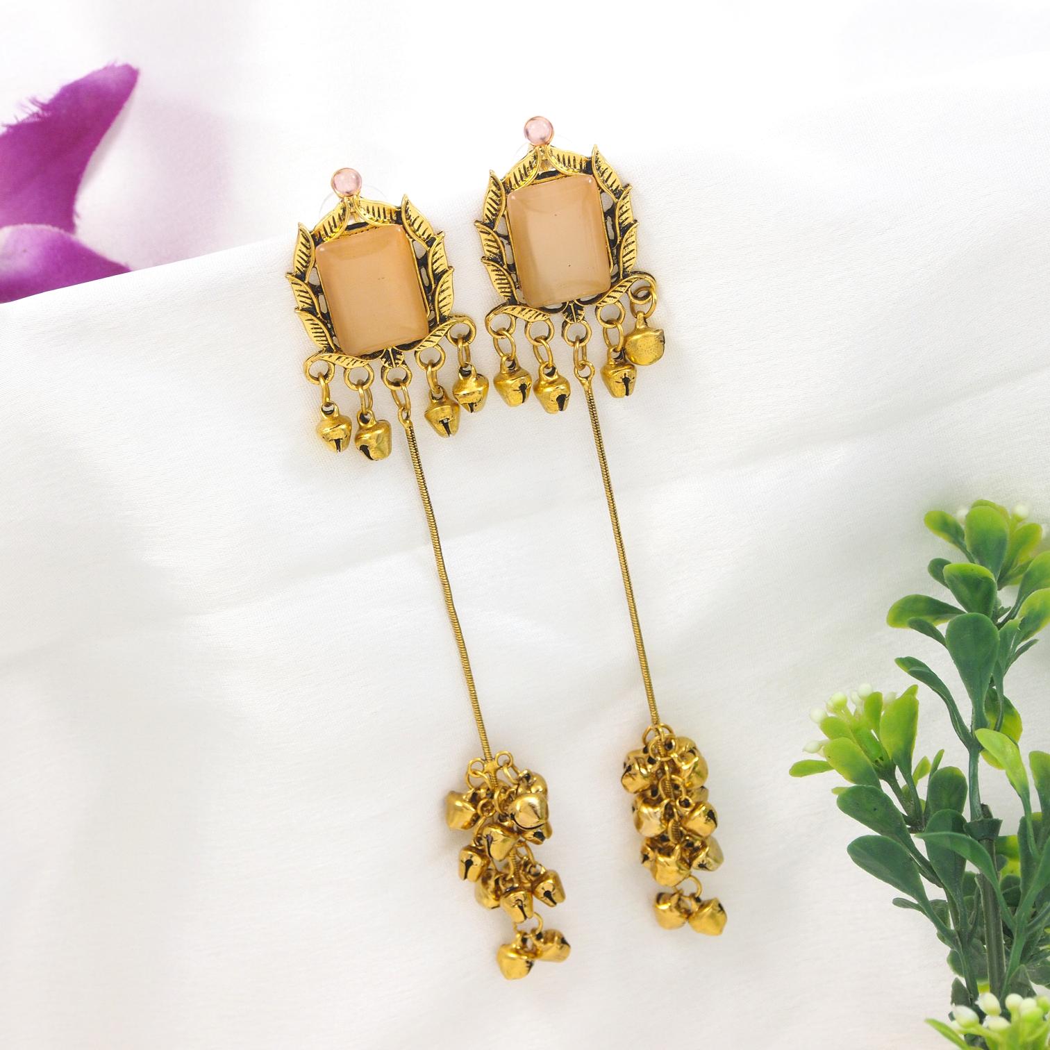 Antique Gold Plated  Earring