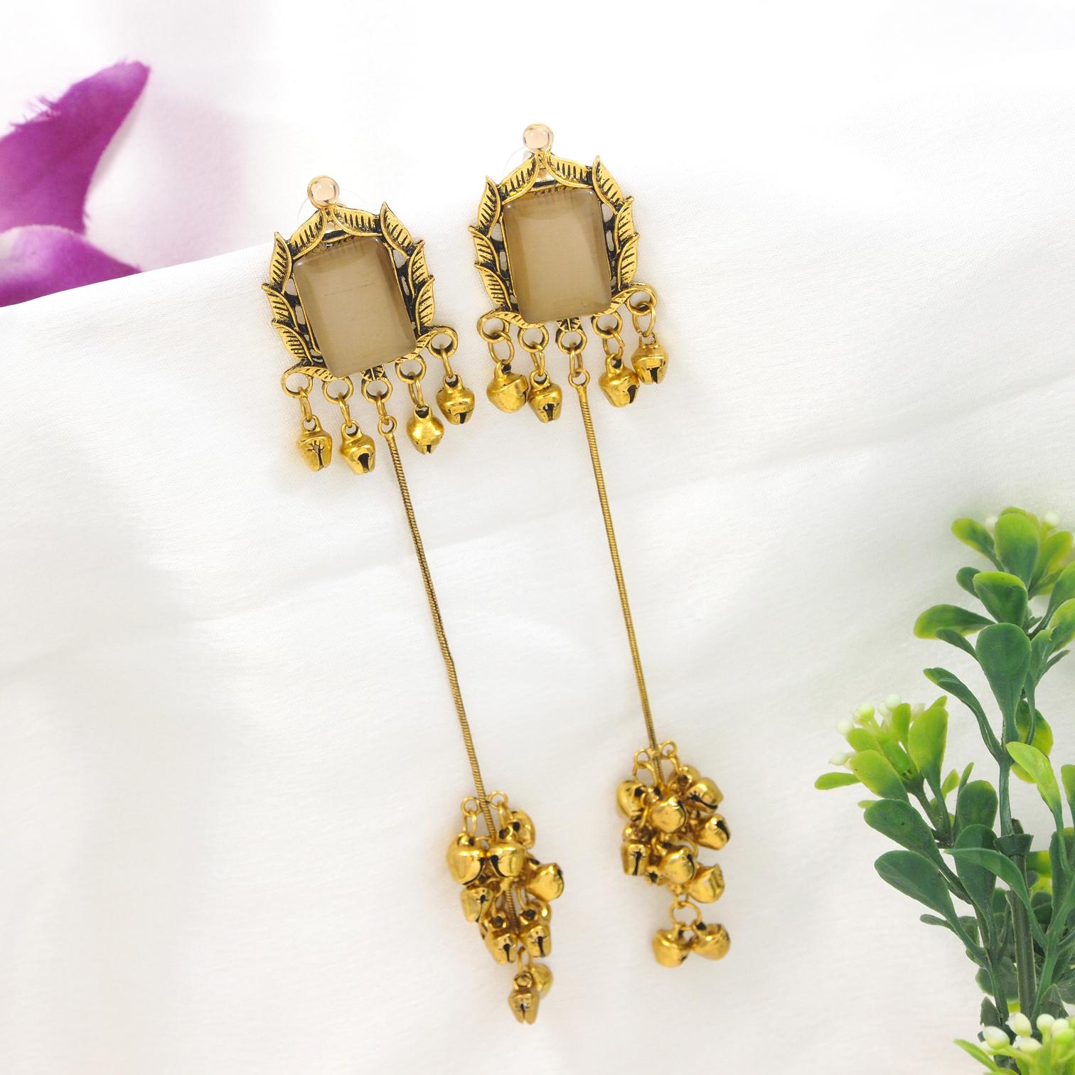 Antique Gold Plated  Earring