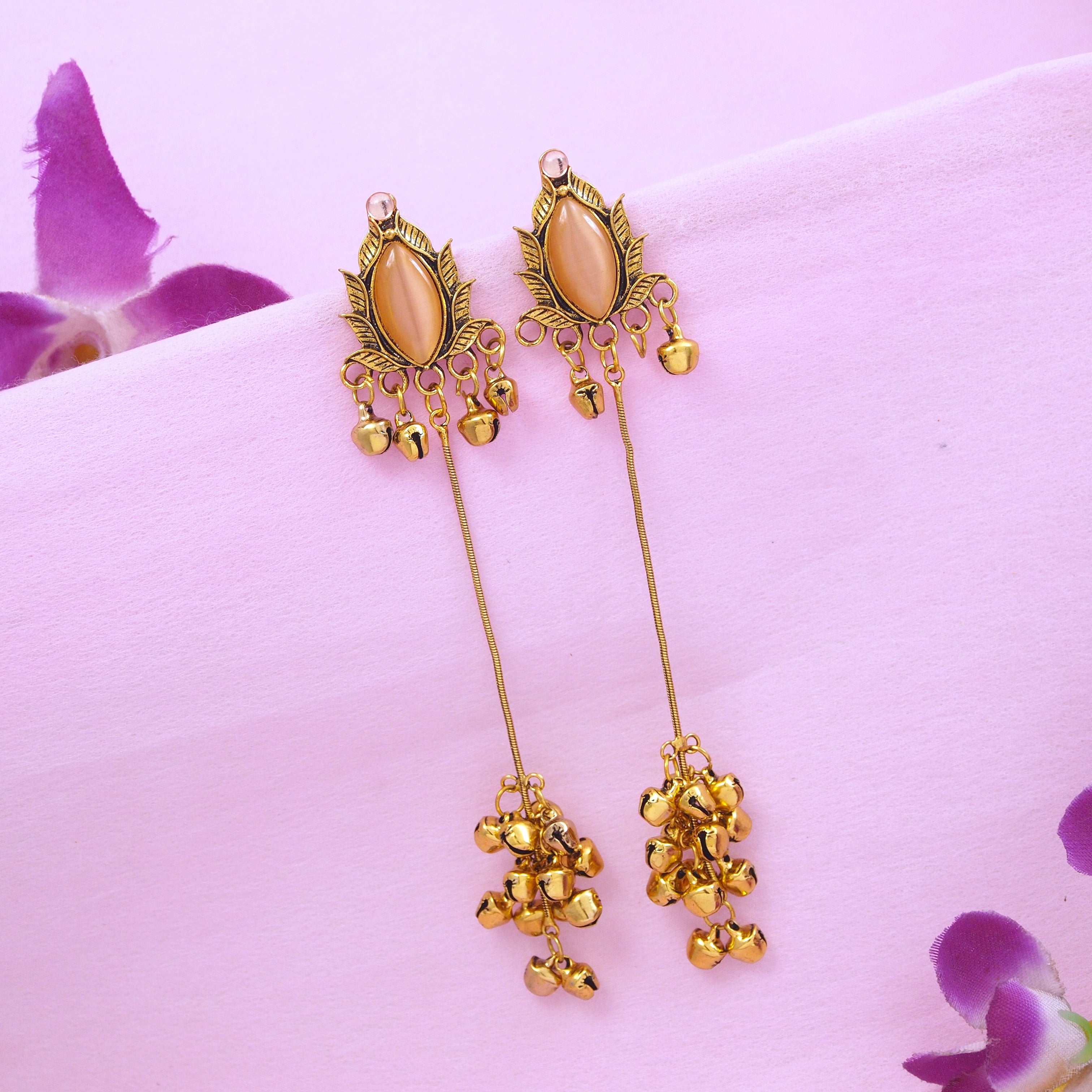 Antique Gold Plated  Earring