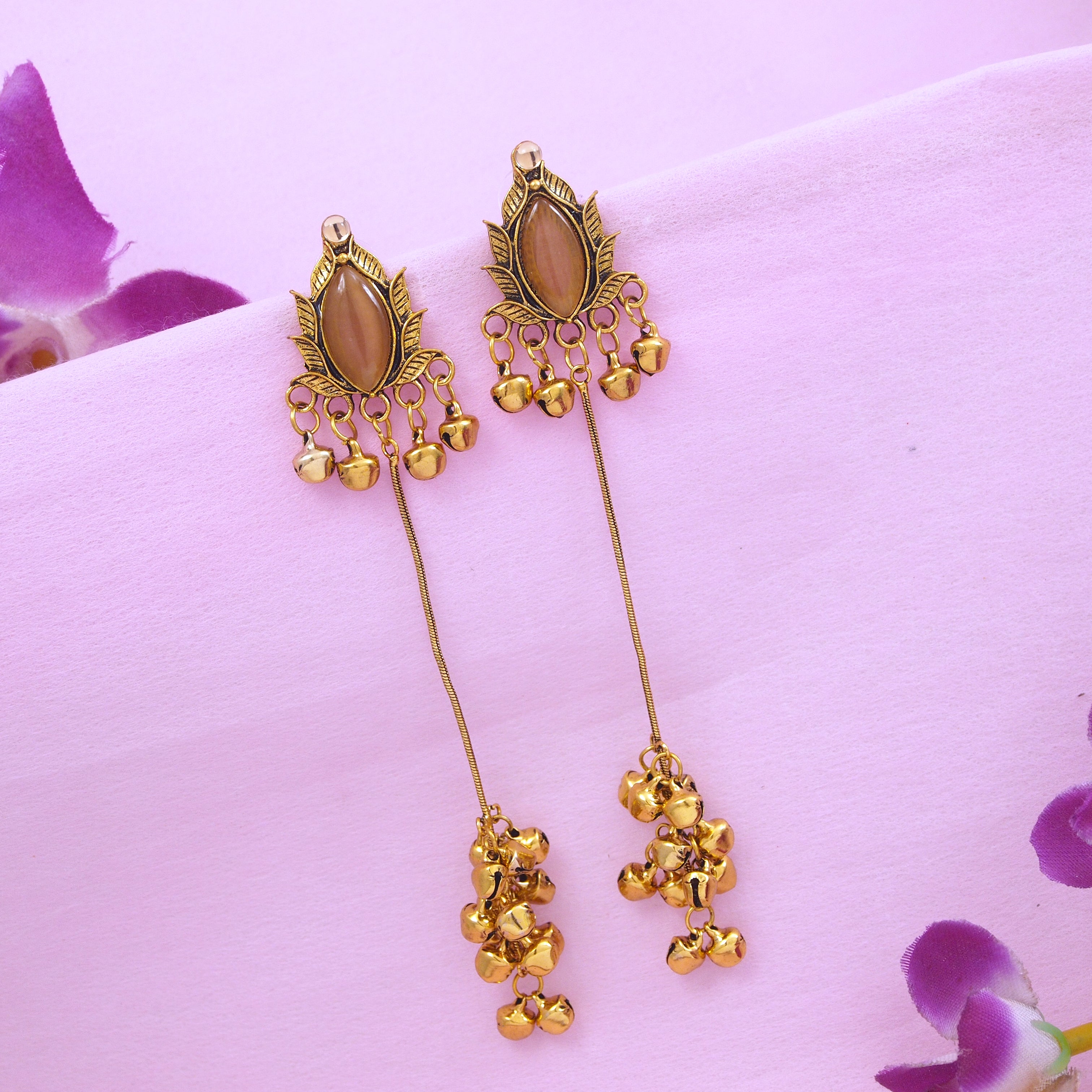 Antique Gold Plated  Earring