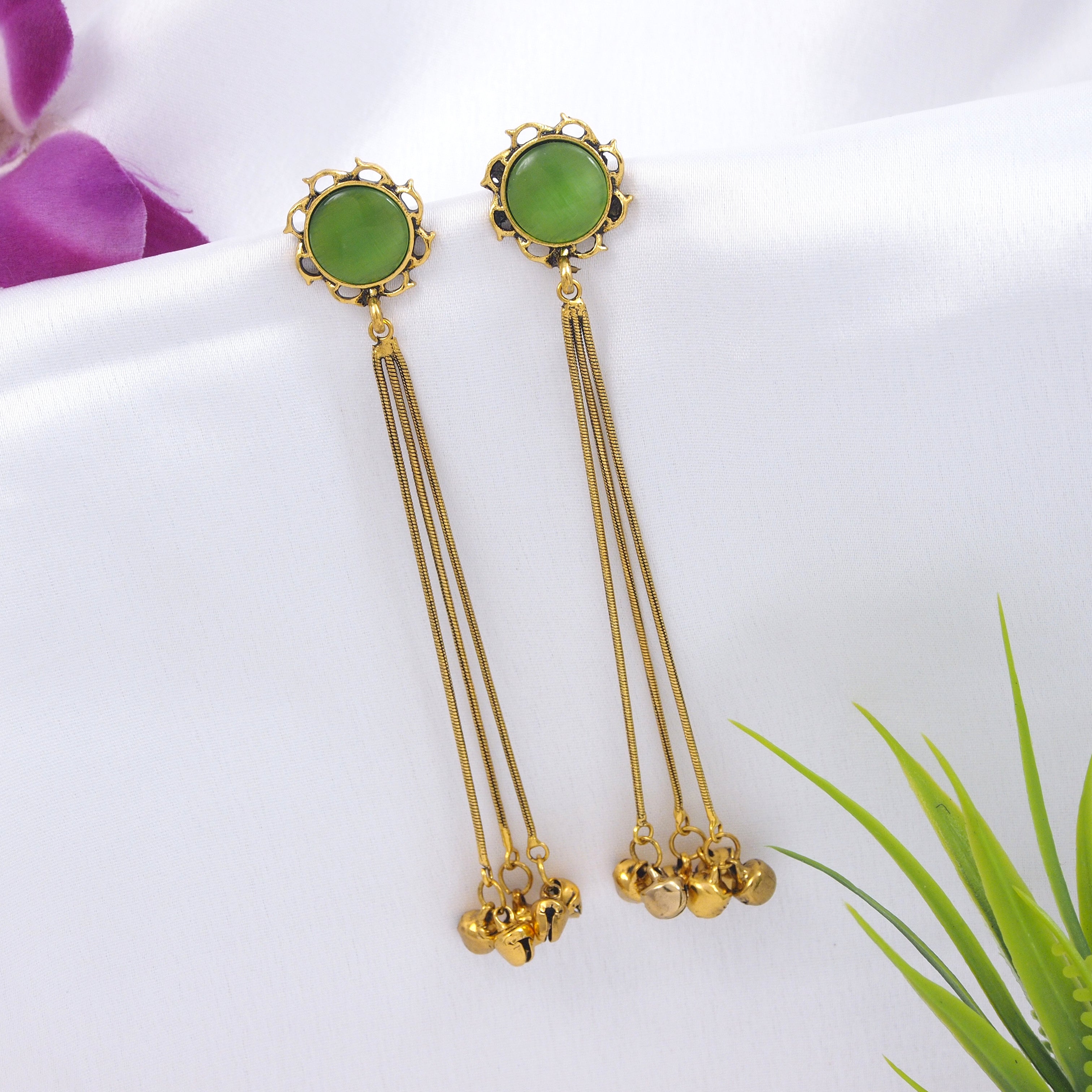 Antique Gold Plated  Earring
