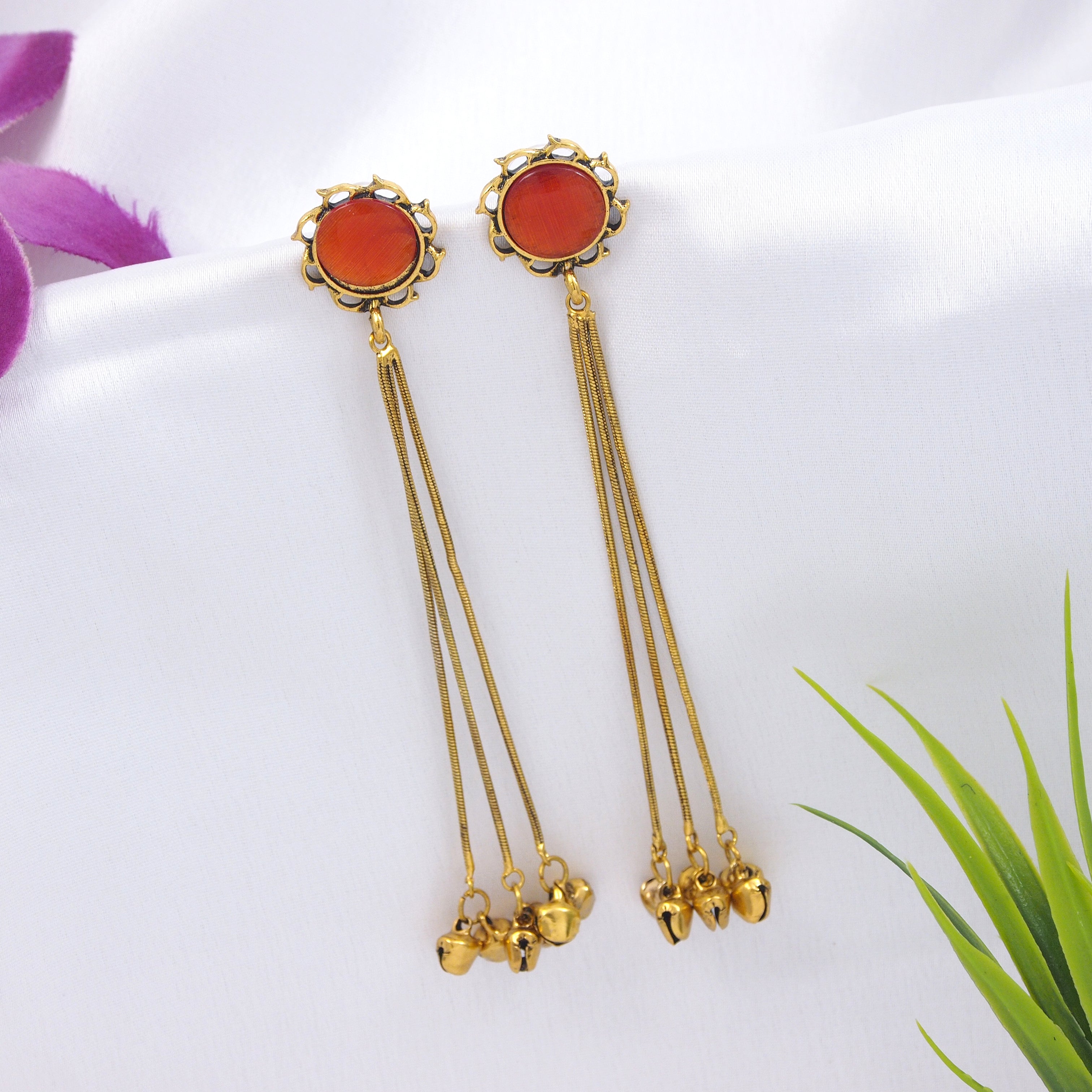Antique Gold Plated  Earring