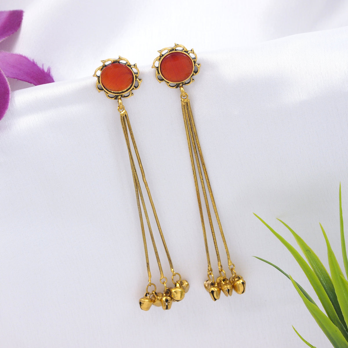 Antique Gold Plated  Earring