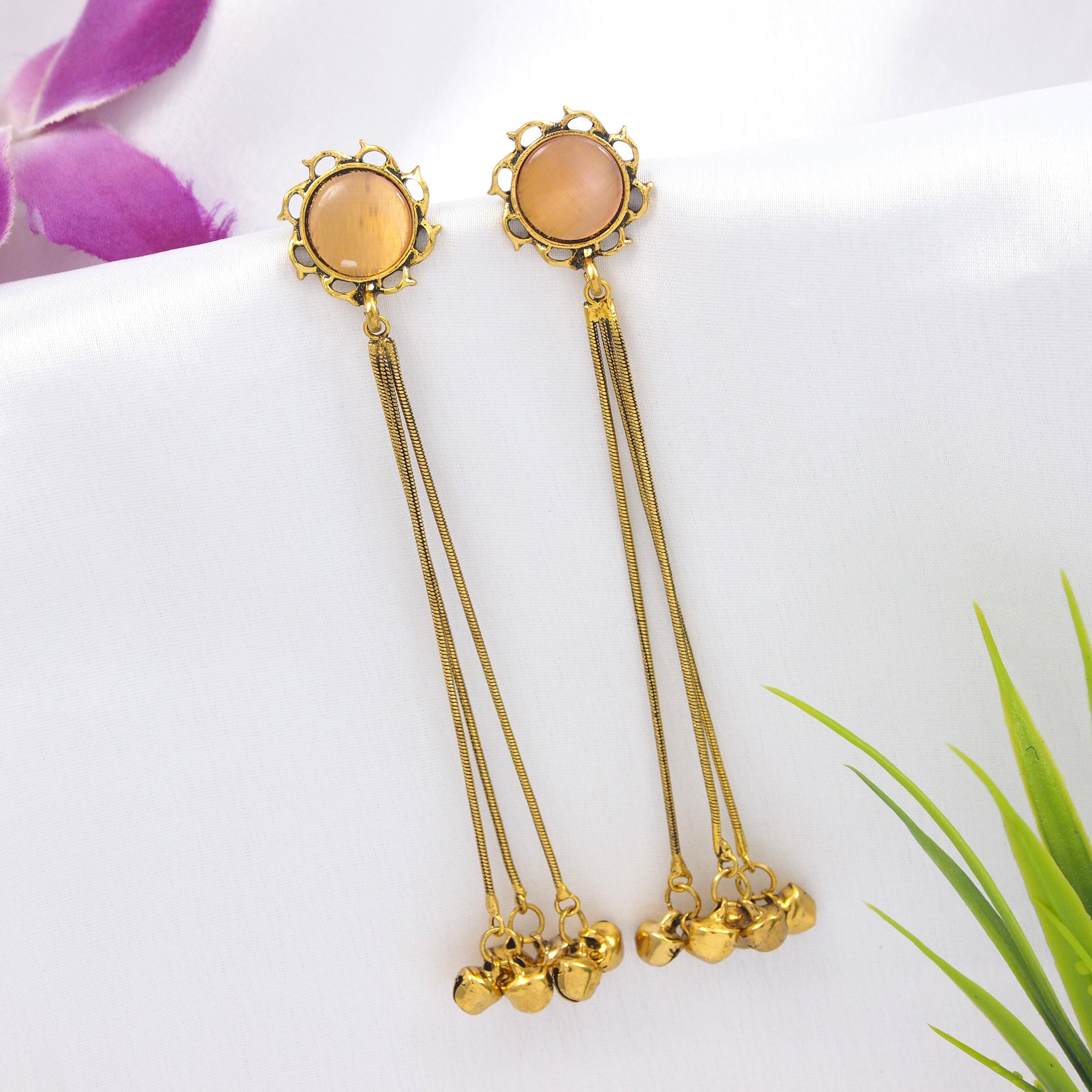 Antique Gold Plated  Earring