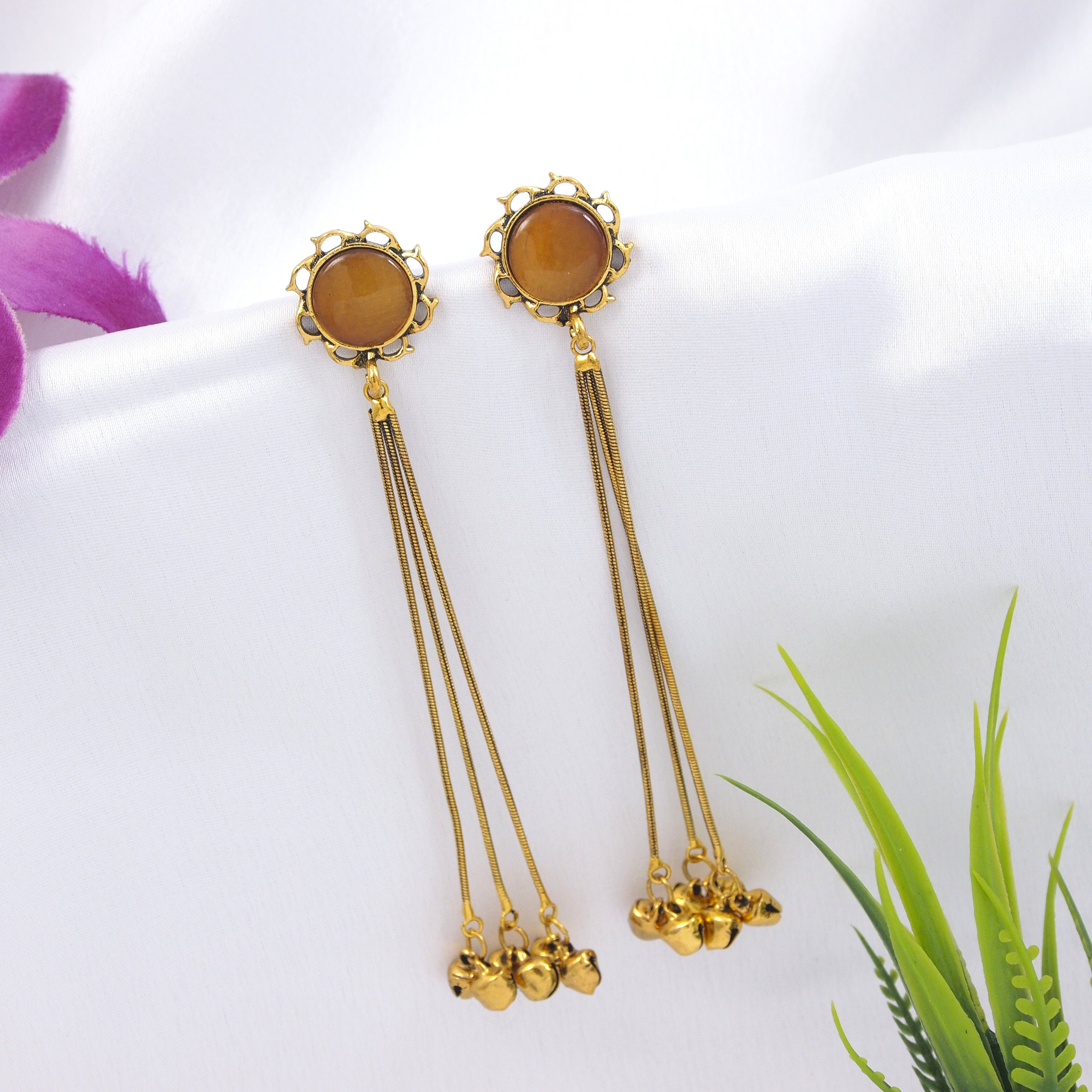 Antique Gold Plated  Earring