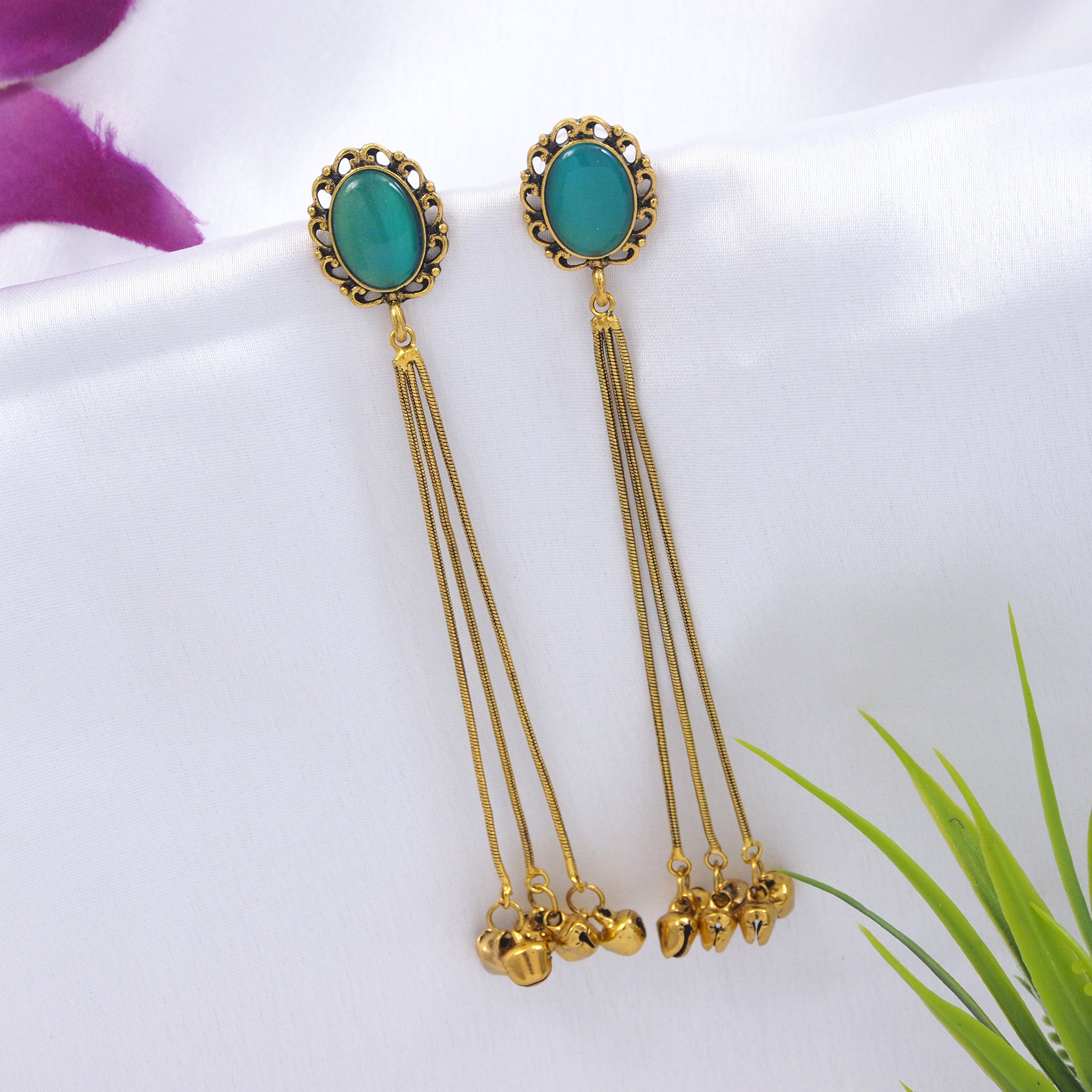 Antique Gold Plated  Earring