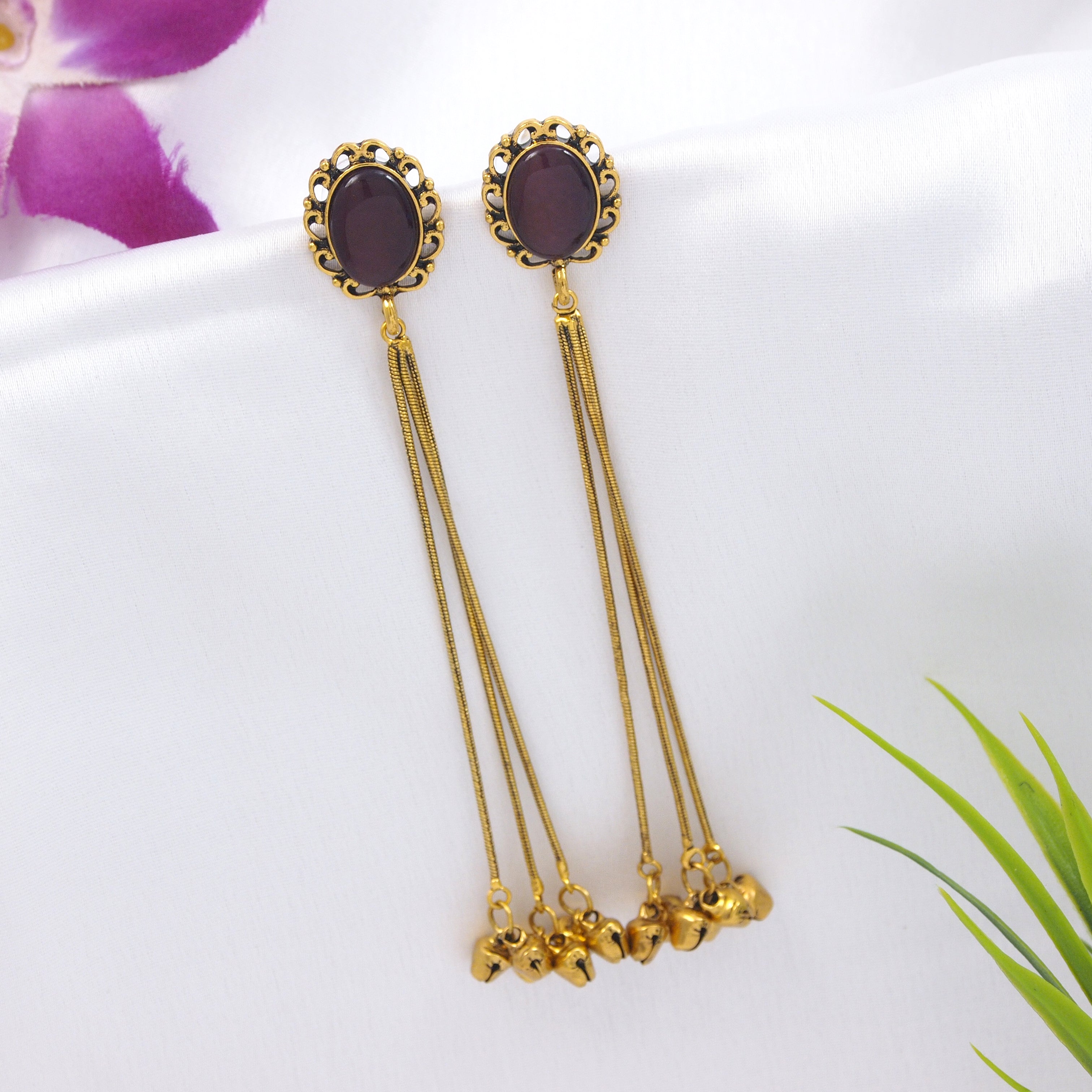 Antique Gold Plated  Earring