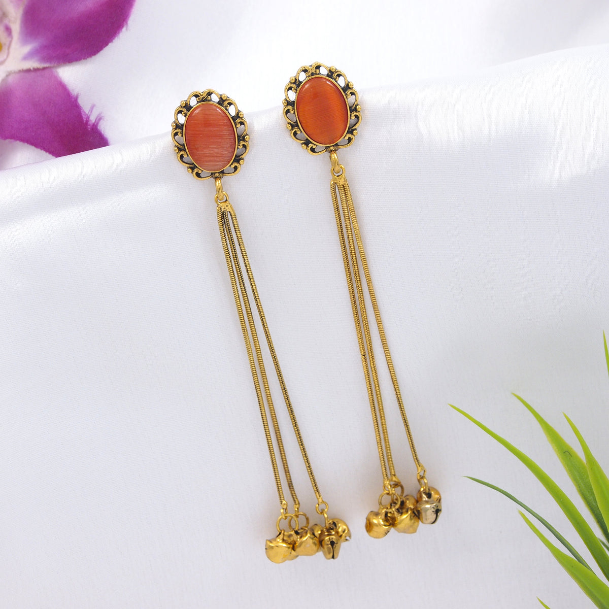 Antique Gold Plated  Earring