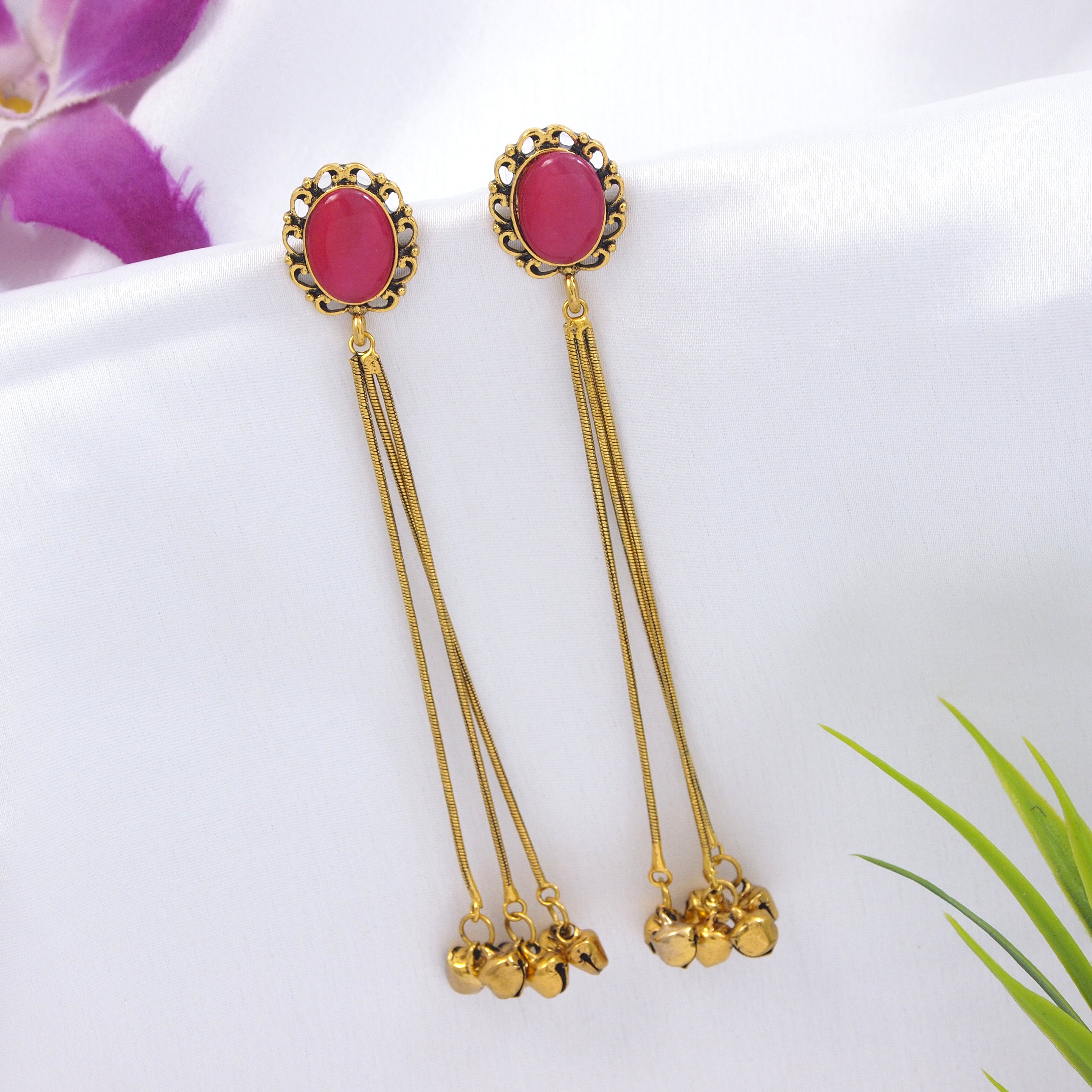 Antique Gold Plated  Earring