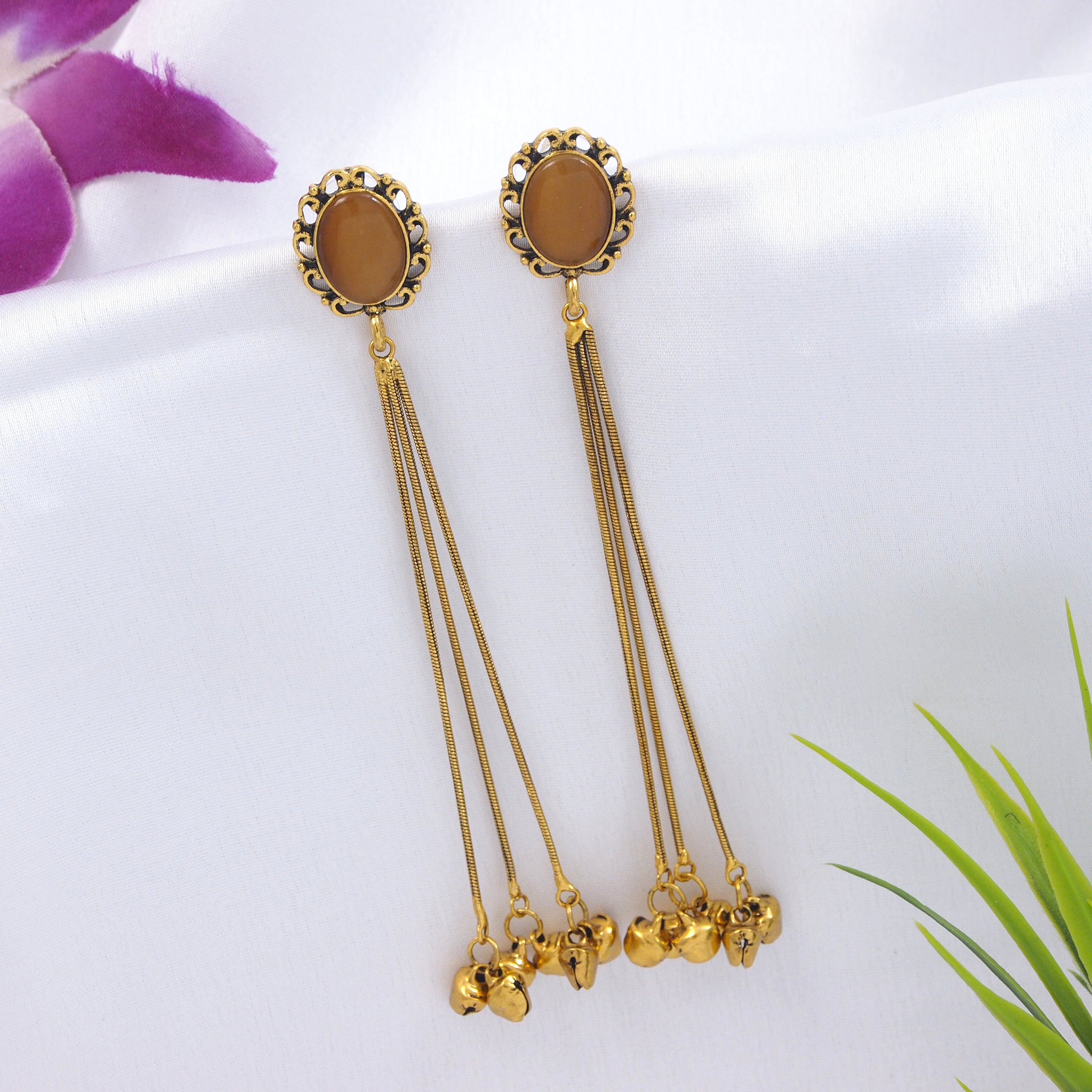 Antique Gold Plated  Earring