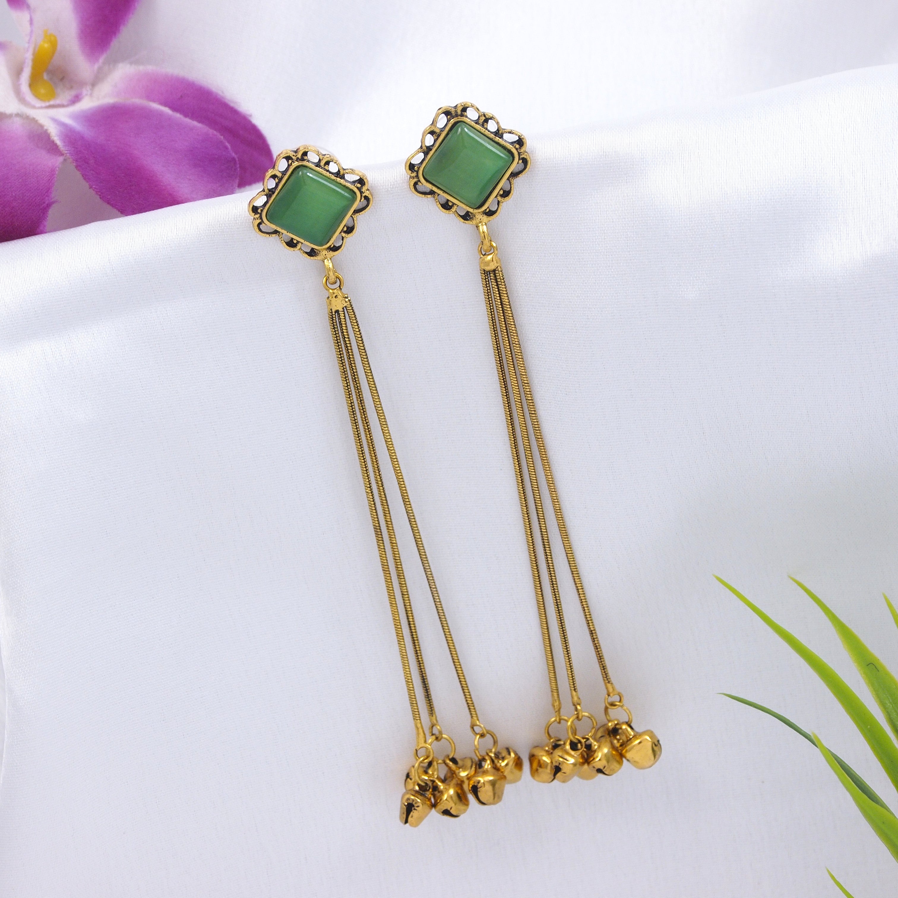 Antique Gold Plated  Earring