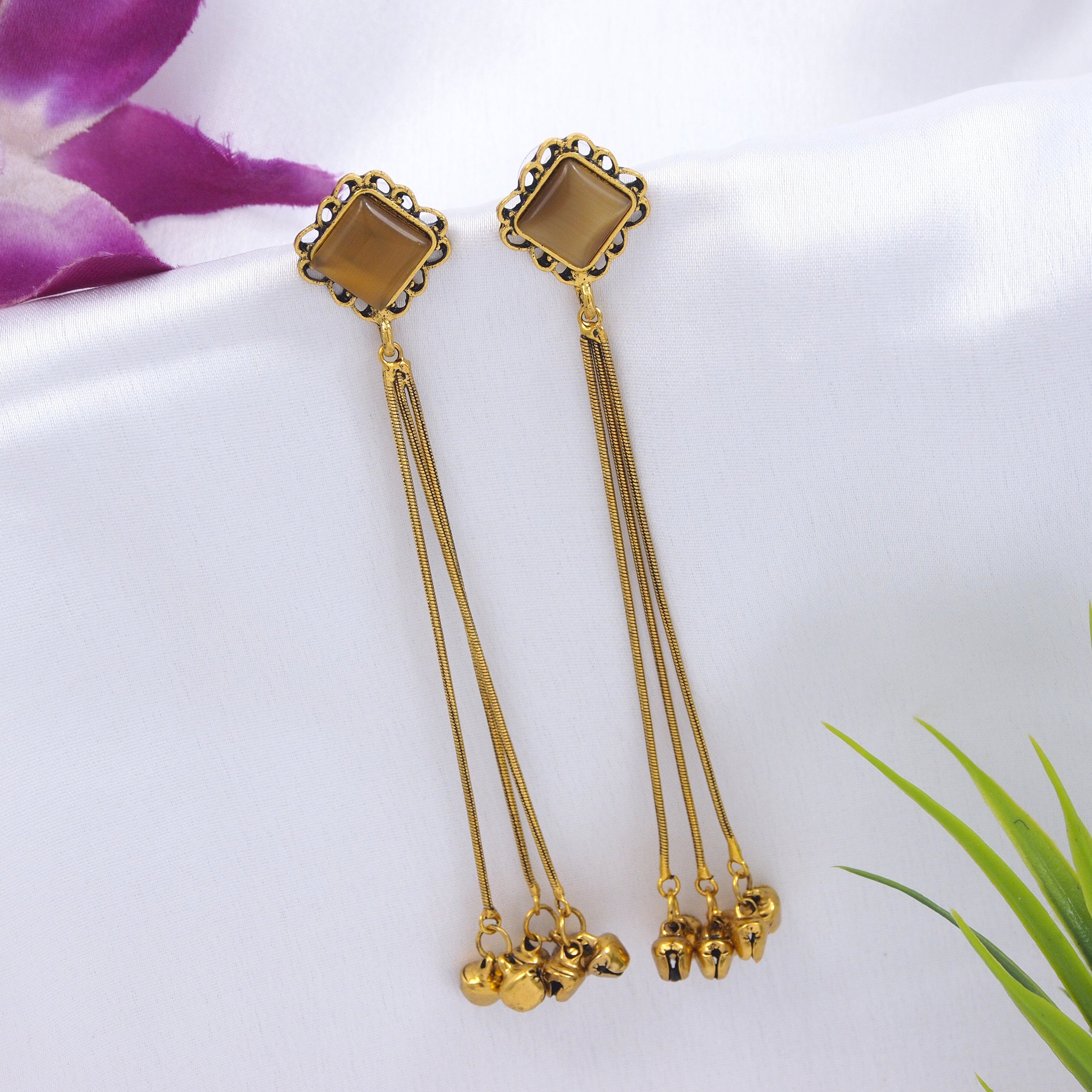 Antique Gold Plated  Earring
