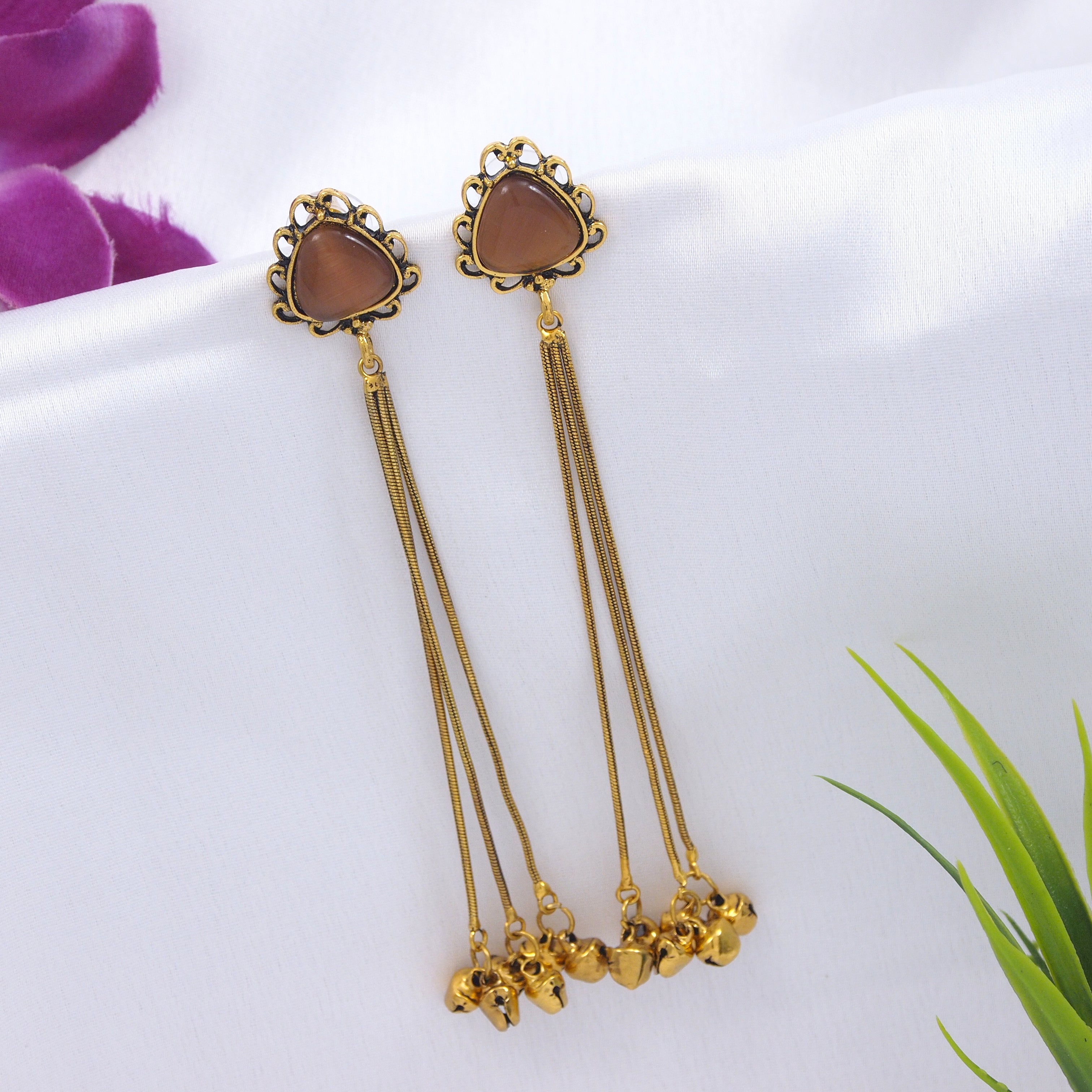 Antique Gold Plated  Earring