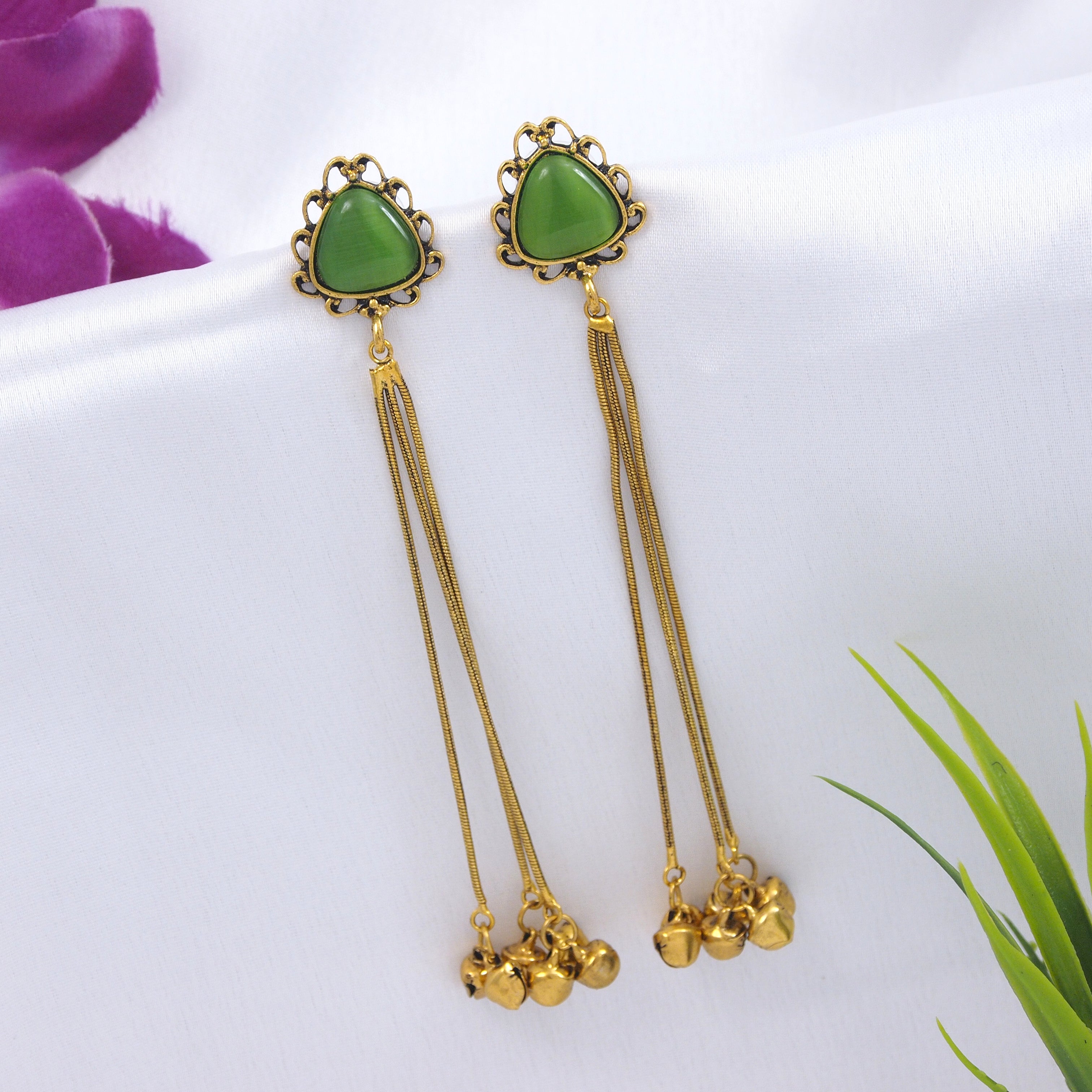 Antique Gold Plated  Earring