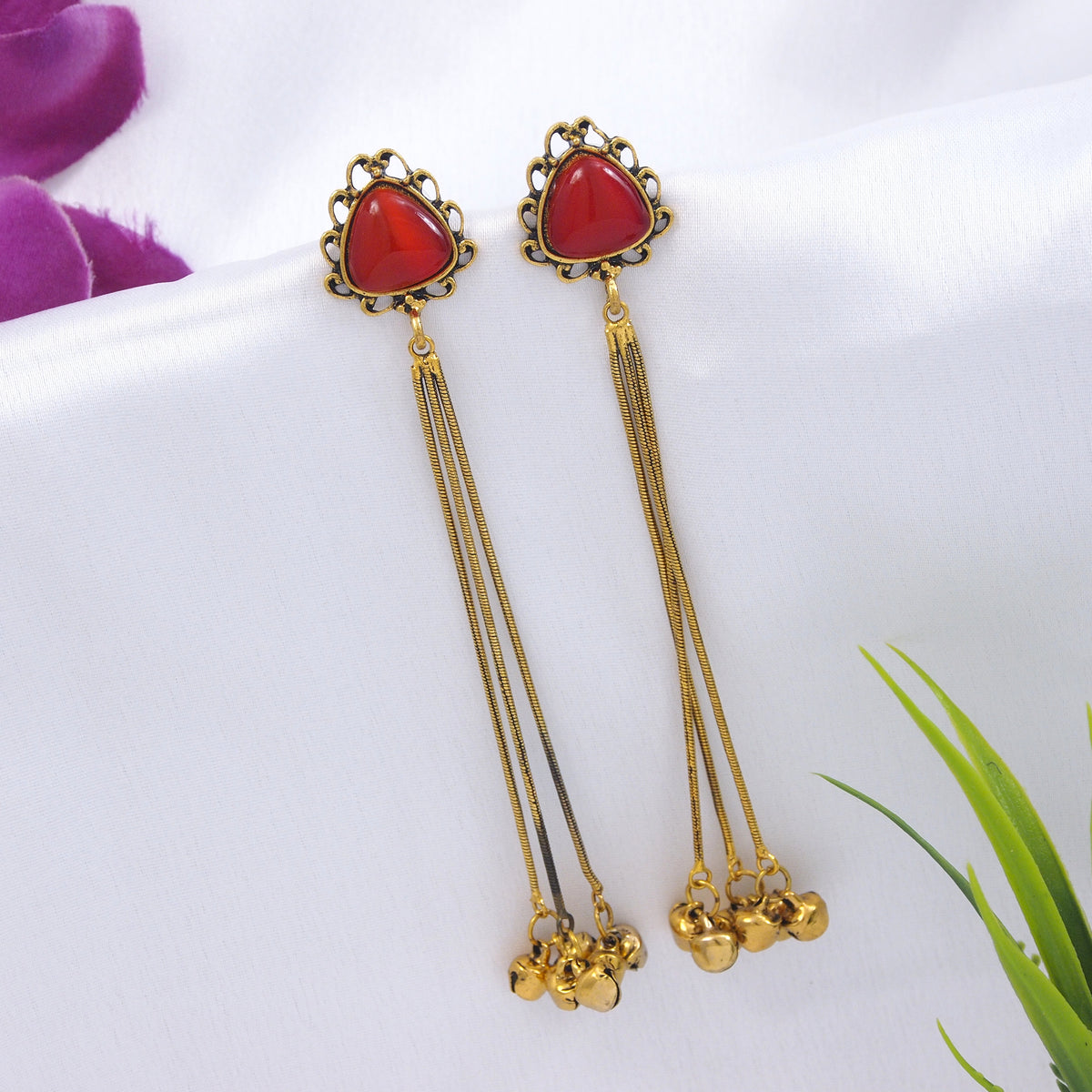 Antique Gold Plated  Earring
