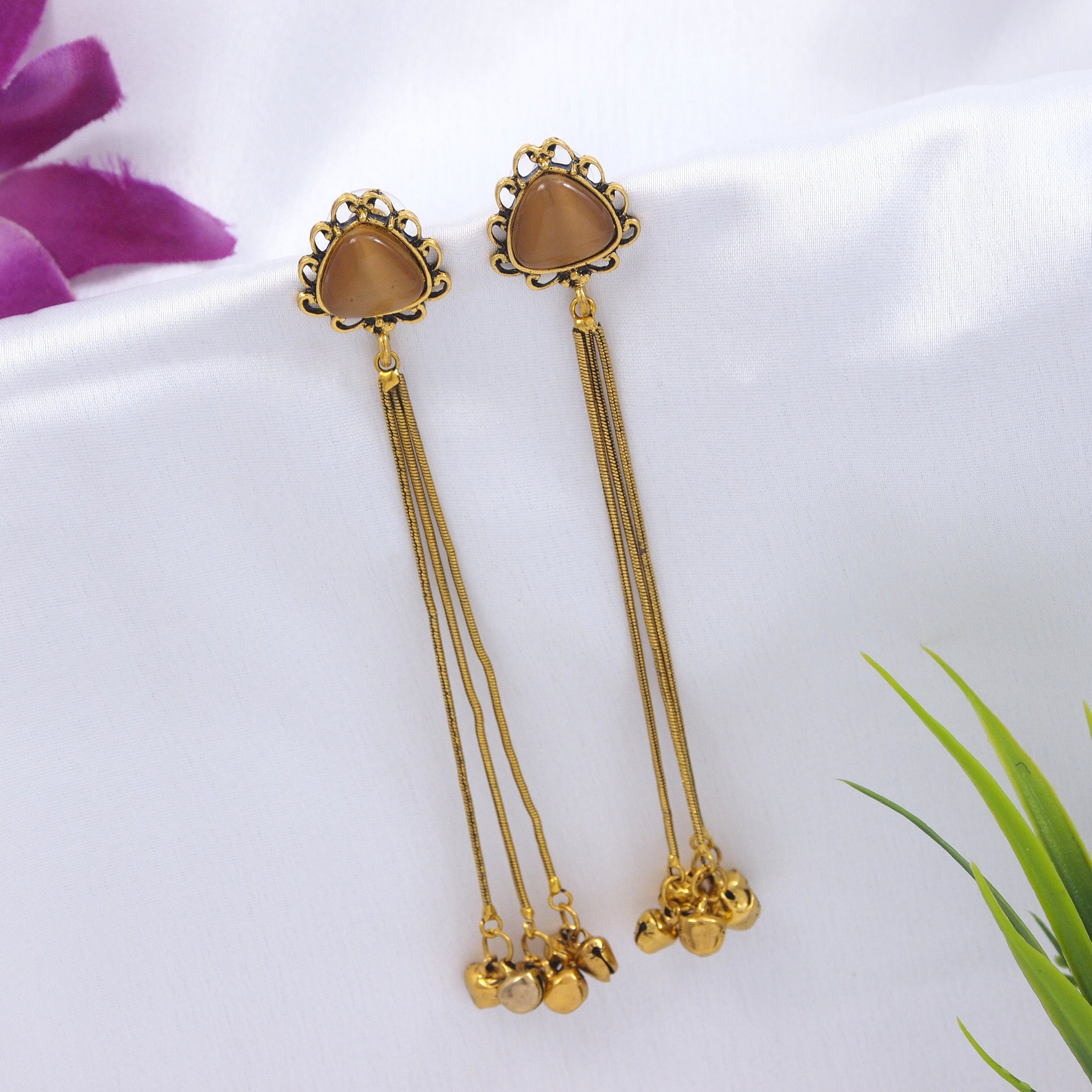 Antique Gold Plated  Earring