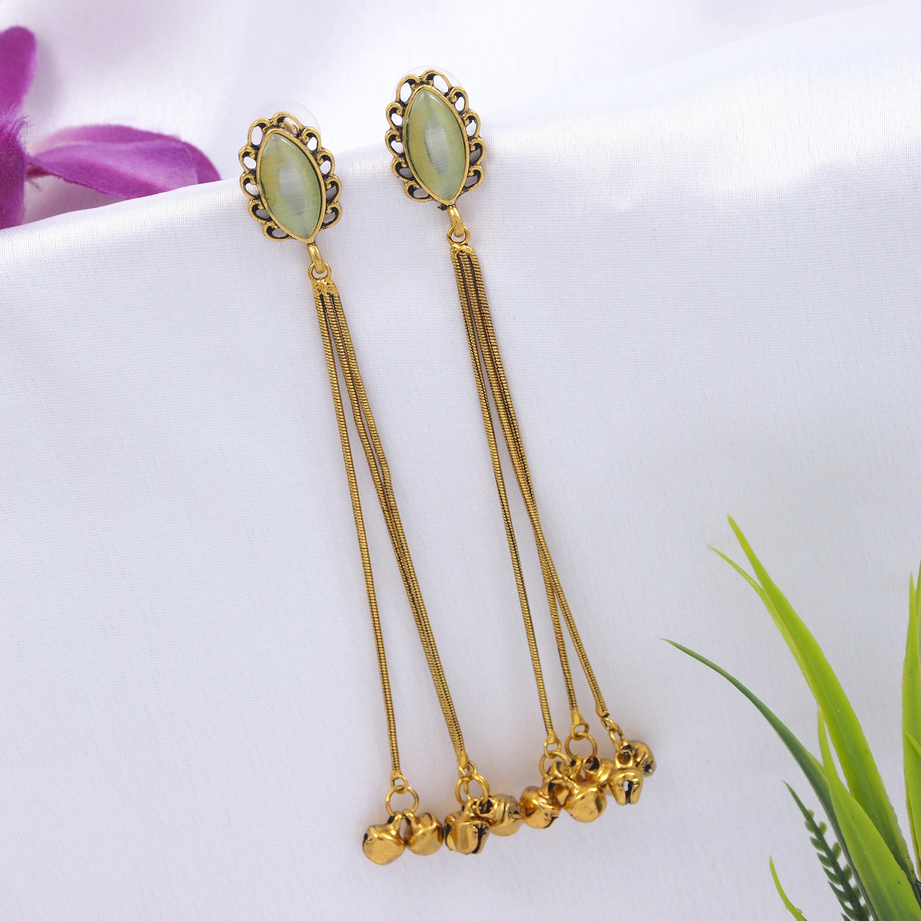 Antique Gold Plated  Earring