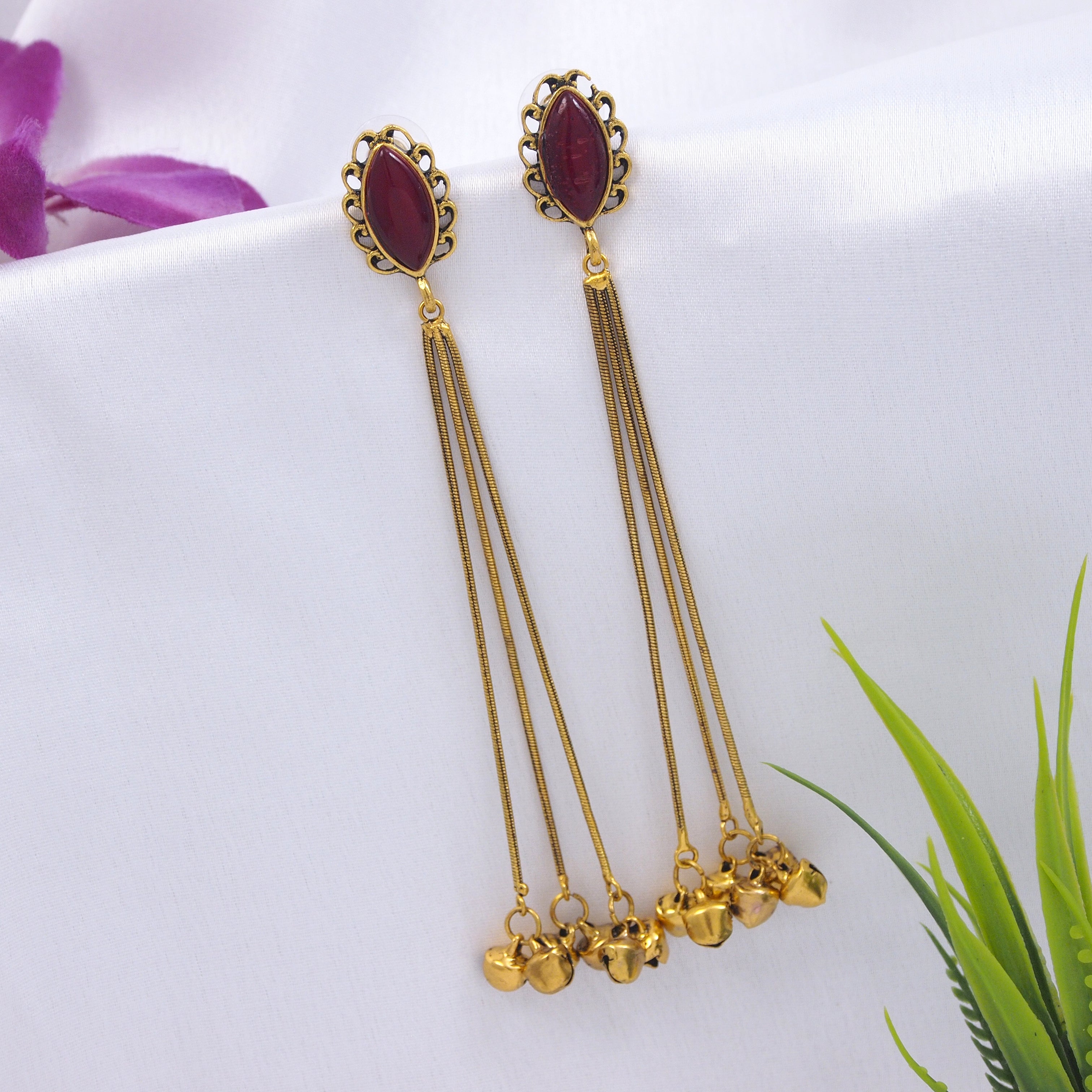 Antique Gold Plated  Earring