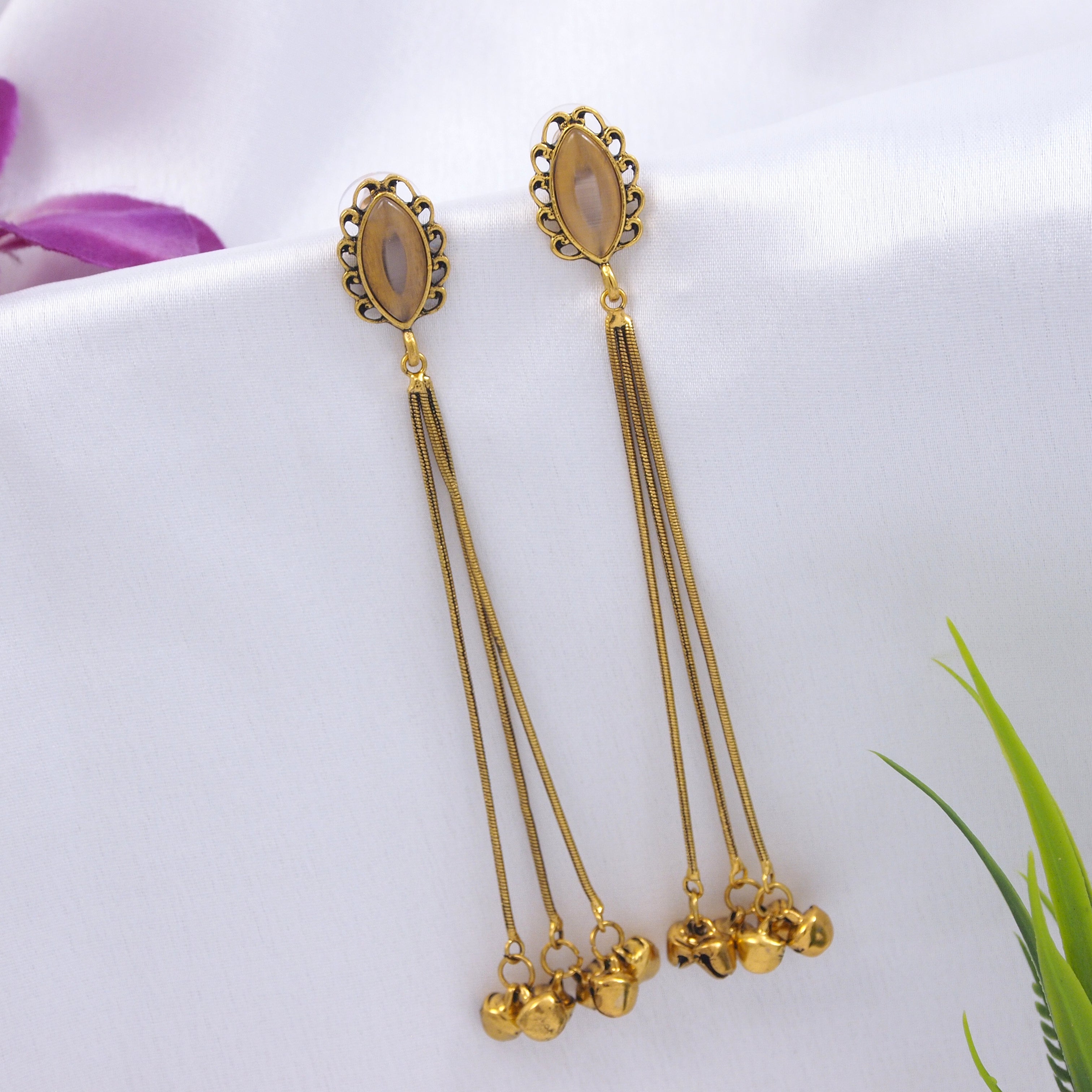 Antique Gold Plated  Earring
